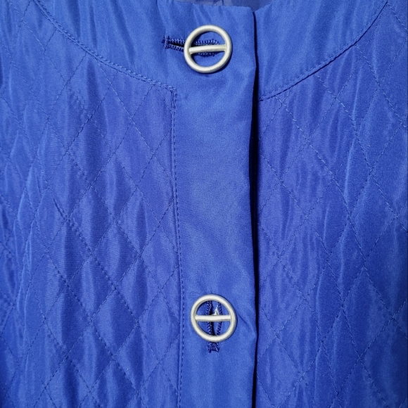 RQT Women's Quilted Lined Royal Blue Jacket w/Decorative Buttons Size XL - Picture 10 of 10